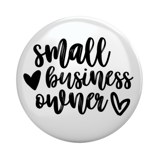 Placka - špendlík/magnet, 37mm - small business owner